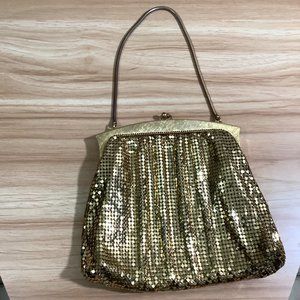 Vintage Collectible Whiting Davis Co. Gold Mesh Mini Bag